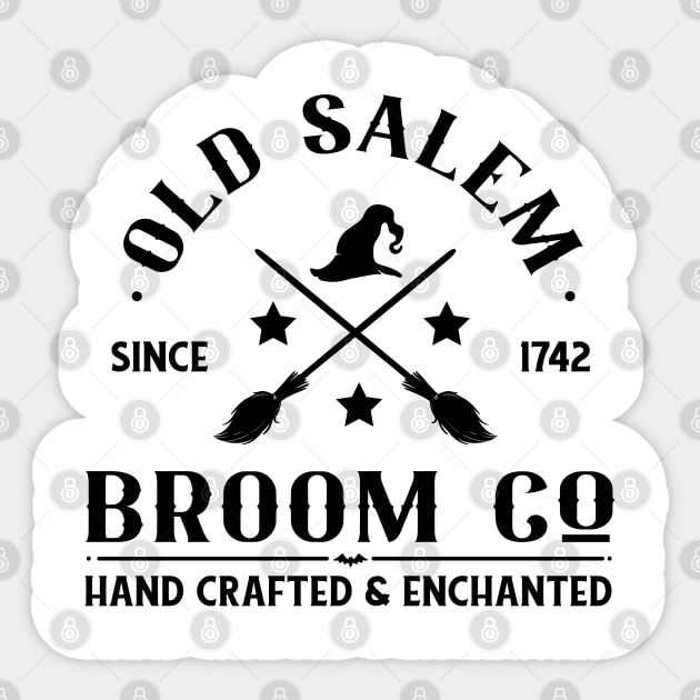 Old Salem Broom Co Sticker by Happii Pink